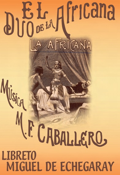 Cartel original de la zarzuela